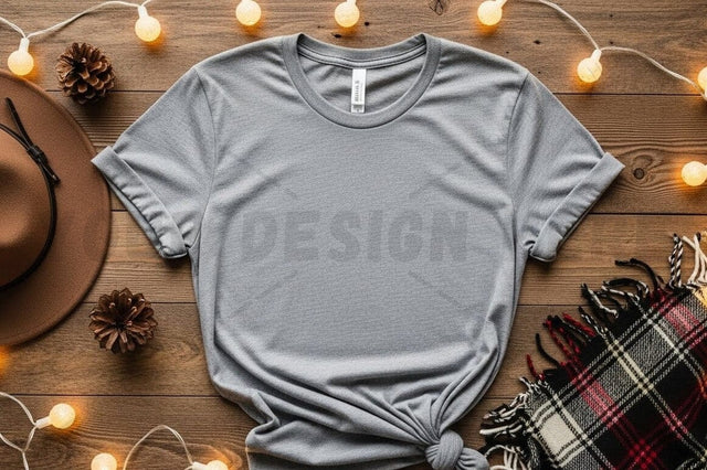 Grey t-shirt mockup design Mock Up Photo Designangry 