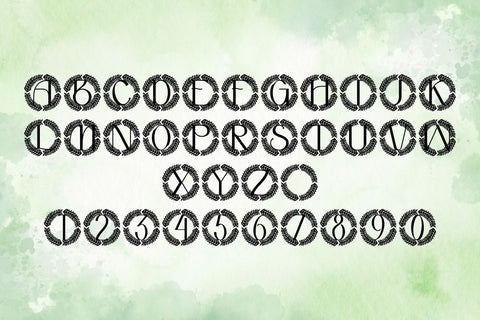 Greyl Monogram Font Dm Letter Studio 