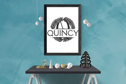 Greyl Split Monogram Font Dm Letter Studio 
