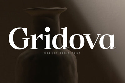 Gridova - Modern Serif Font Font Letterena Studios 