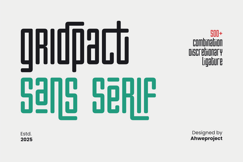 Gridpact Font ahweproject 