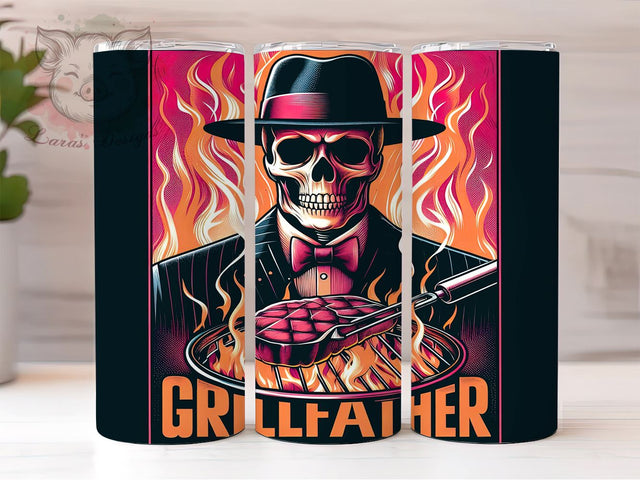 Grill Father 20oz Tumbler Png, Straight & Tapered Tumbler Png, Father's Day Tumbler Png, Digital Download PNG Sublimation Lara' s Designs 