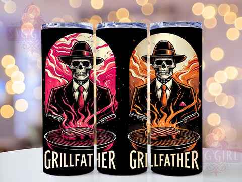 Grill Father 20oz Tumbler Wrap Sublimation Design, Straight Tapered Tumbler Wrap, Father's Day Tumbler Png, Instant Digital Download Sublimation SvggirlplusArt 