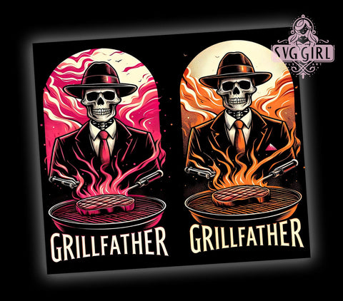 Grill Father 20oz Tumbler Wrap Sublimation Design, Straight Tapered Tumbler Wrap, Father's Day Tumbler Png, Instant Digital Download Sublimation SvggirlplusArt 
