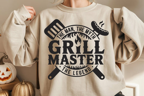Grill Master Svg, Funny BBQ Dad Shirt Design SVG DesignDestine 