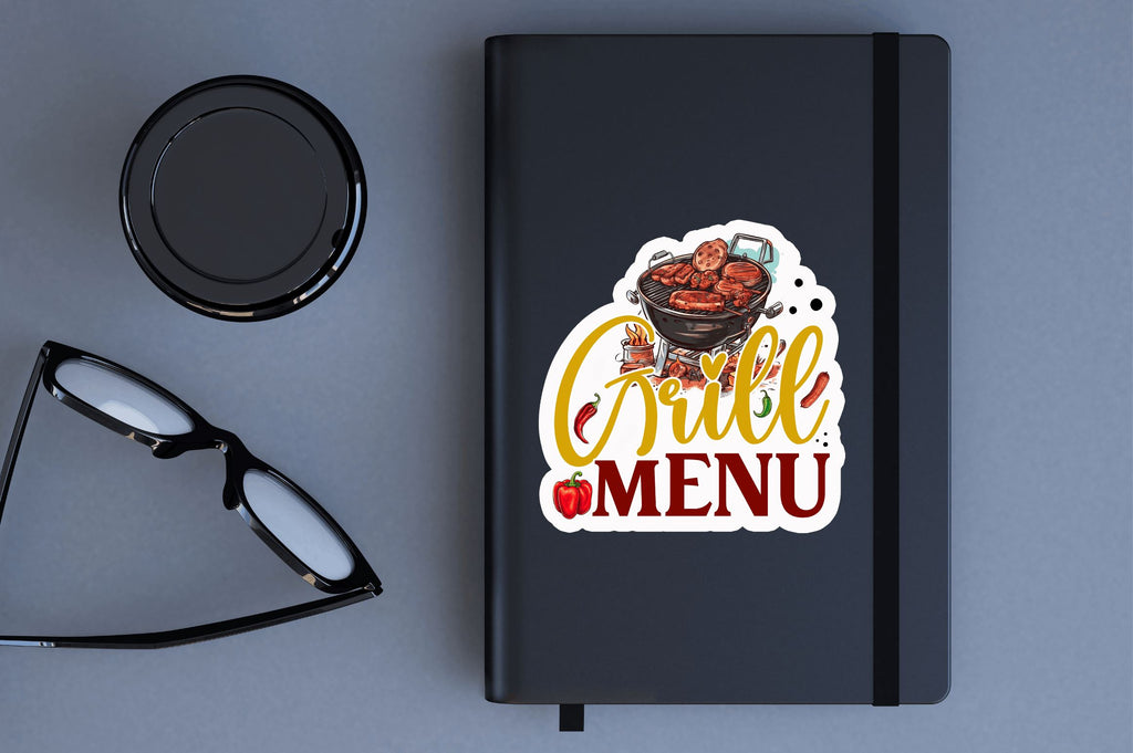 Grill menu Sticker Design - So Fontsy