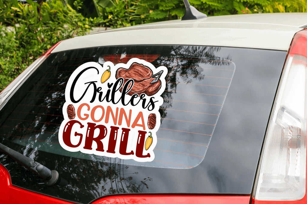 Grillers gonna grill Sticker Design - So Fontsy