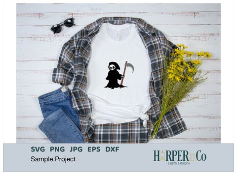 Grim Reaper SVG PNG Cut EPS File SVG HarperNCo 