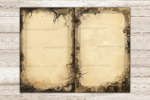 Grimoire Junk Journal Paper | Vintage Ephemera SVG GlamArtZhanna 