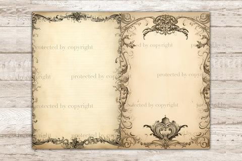 Grimoire Junk Journal Paper | Vintage Ephemera SVG GlamArtZhanna 