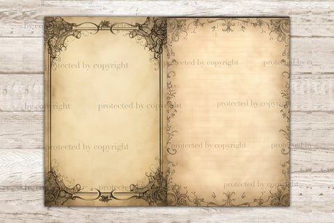 Grimoire Junk Journal Paper | Vintage Ephemera SVG GlamArtZhanna 