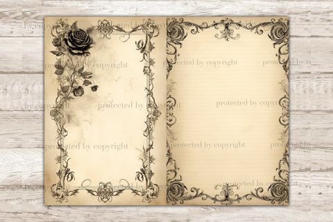 Grimoire Junk Journal Paper | Vintage Ephemera SVG GlamArtZhanna 