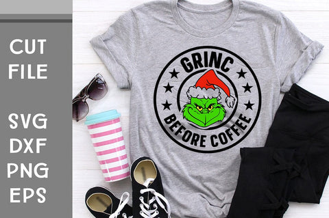 Grinch before coffee SVG cut file SVG Svgcraft 