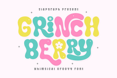 Grinch Berry - Playful Groovy Font Font Masyafi Studio 