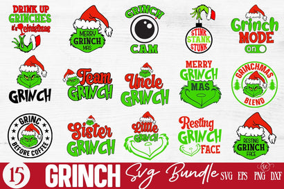 Grinch SVG Bundle SVG Svgcraft 