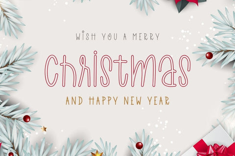 Grinch Xmas - Swirly Christmas Font Family (3 Styles) Font AnningArts Design 