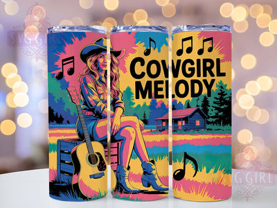 Grit And Grace 20oz Tumbler, Cowgirl Melody Quote, Western Cowgirl Wrap, Rustic Cowgirl Sublimation, 20oz Tumbler Wrap, Sublimation Design PNG, Country Western Gift Sublimation SvggirlplusArt 