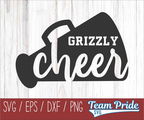 Grizzlies Cheer SVG Digital Download Printable - SVG, EPS, DXF, PNG 2 SVG Team Pride SVG 