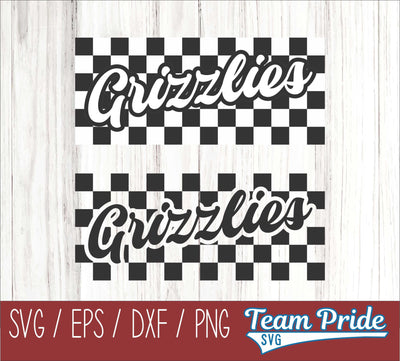 Grizzlies Retro Team Design SVG Digital Download Printable - SVG, EPS, DXF, PNG SVG Team Pride SVG 
