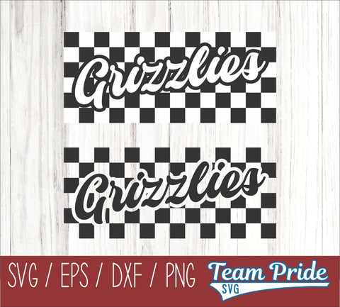 Grizzlies Retro Team Design SVG Digital Download Printable - SVG, EPS, DXF, PNG SVG Team Pride SVG 