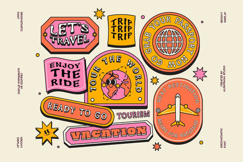 Groovetastic - Groovy Font Font Alpaprana Studio 