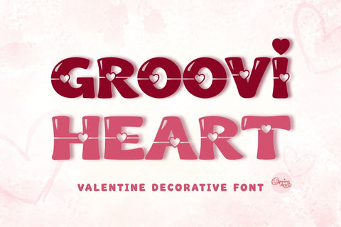 Groovi Heart – Valentine Heart Font Font AnningArts Design 
