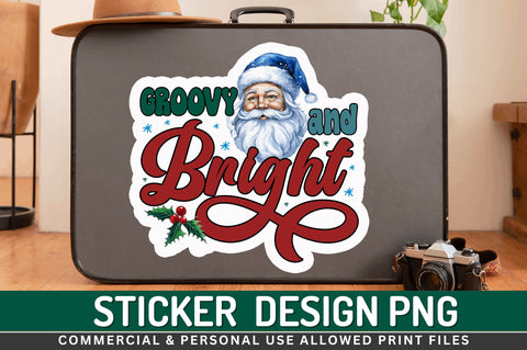 Groovy and bright Stickers Design Sublimation Regulrcrative 