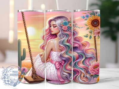 Groovy Boho Tumbler Wrap, Hippie Boho Design, 20oz Sublimation, Skinny Tumbler Wrap, Retro Digital Download, Bohemian Gift Idea, Sublimation Template Sublimation ToriDesigns 