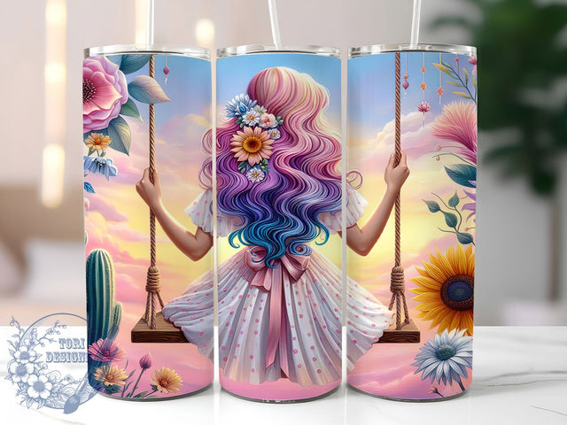 Groovy Boho Tumbler Wrap, Hippie Boho Design, 20oz Sublimation, Skinny Tumbler Wrap, Retro Digital Download, Bohemian Gift Idea, Sublimation Template Sublimation ToriDesigns 