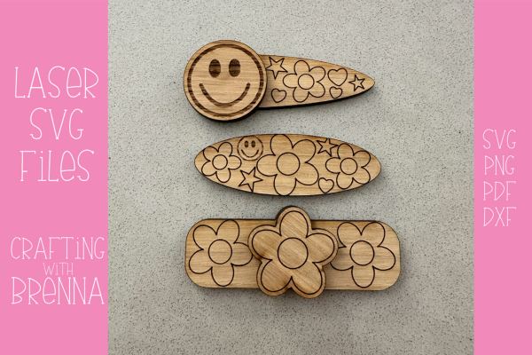 Groovy Clips Laser SVG Hair Clip SVG Crafting With Brenna 