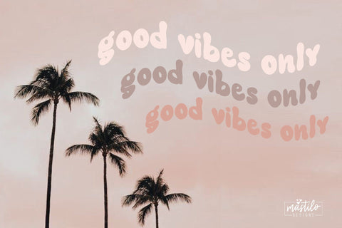 Groovy Display Font, The Lucky Break - Modern Retro Font Font Mastilo Designs 