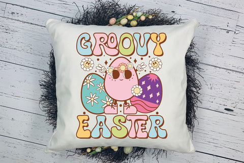 Groovy Easter PNG Sublimation Design Sublimation CraftLabSVG 