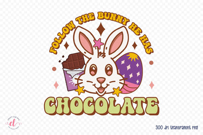Groovy Easter Sublimation Design PNG Sublimation CraftLabSVG 