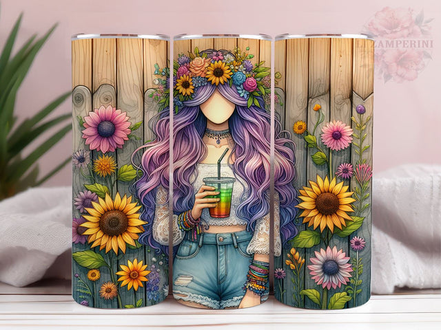 Groovy Hippie 20oz Tumbler Wrap PNG, Groovy Tumbler Png, Straight & Tapered Tumbler Wrap, Instant Digital Download Sublimation Li Zamperini 