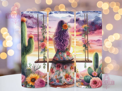 Groovy Hippie 20oz Tumbler Wrap Sublimation Design, Straight Tapered Tumbler Wrap, Hippie Girl Tumbler Png, Instant Digital Download Sublimation SvggirlplusArt 