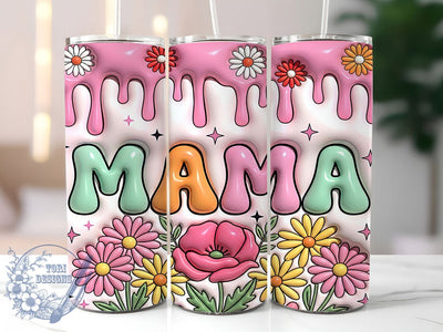 Groovy Mama Daisy 20oz Tumbler, Groovy Mama, Mama Daisy, Daisy Tumbler, 20oz Tumbler, Groovy Tumbler, Mama Tumbler, Tumbler Wrap Sublimation ToriDesigns 