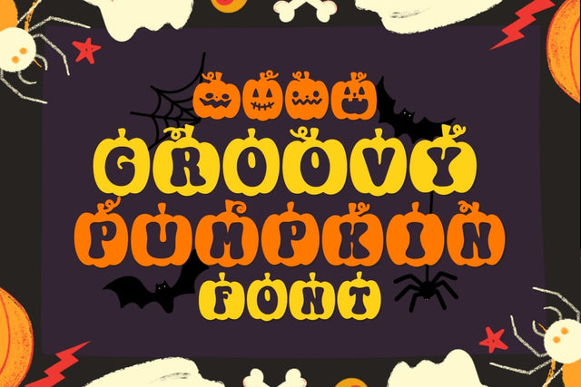 Groovy Pumpkin - Decorative Font Font Jyllyco 