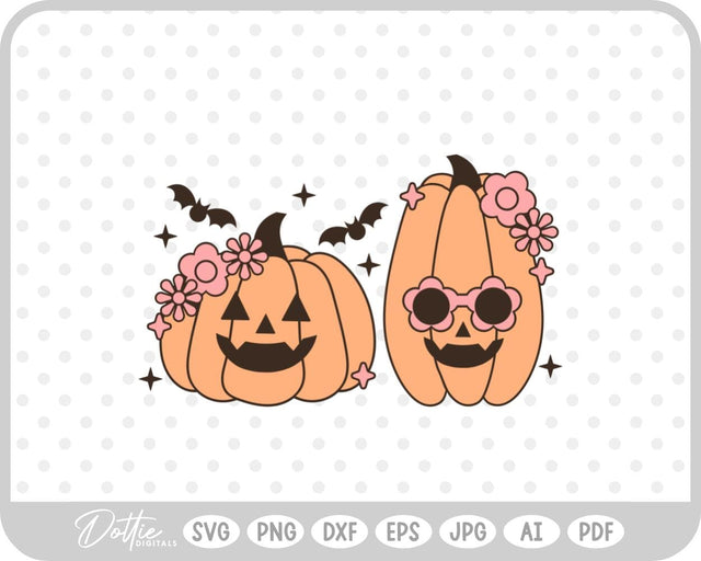 Groovy Pumpkin SVG DottieDigitals 