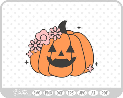 Groovy Pumpkin SVG DottieDigitals 