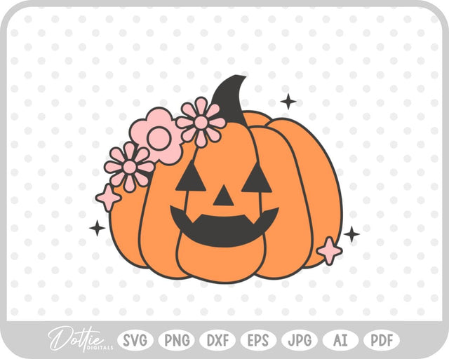 Groovy Pumpkin SVG DottieDigitals 