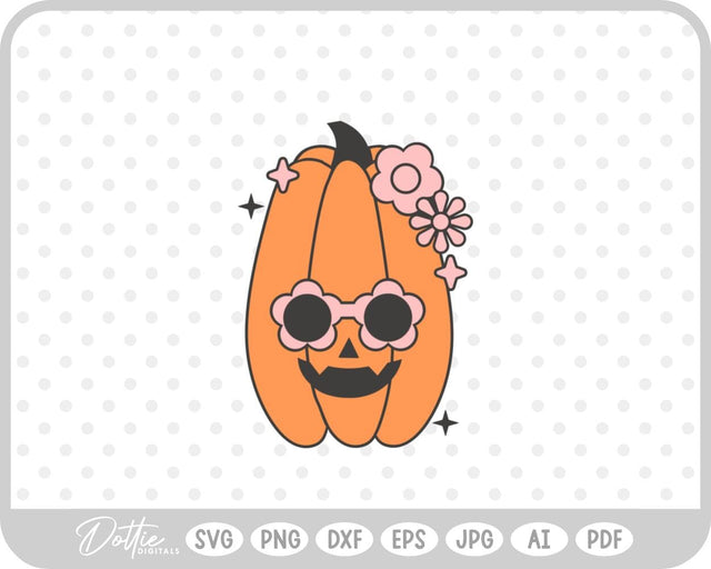 Groovy Pumpkin SVG DottieDigitals 