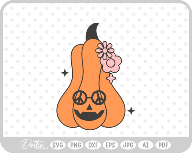Groovy Pumpkin SVG DottieDigitals 