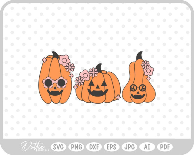 Groovy Pumpkins SVG DottieDigitals 