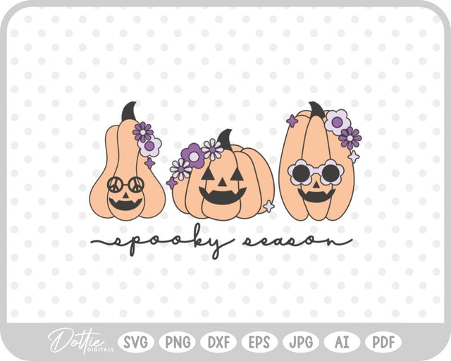 Groovy Pumpkins SVG DottieDigitals 