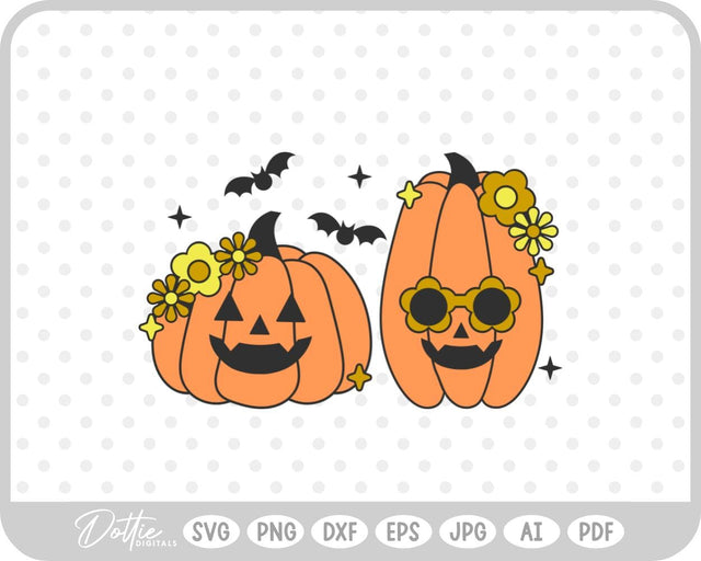 Groovy Pumpkins SVG DottieDigitals 