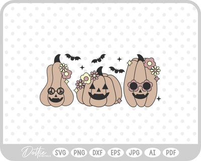 Groovy Pumpkins SVG DottieDigitals 