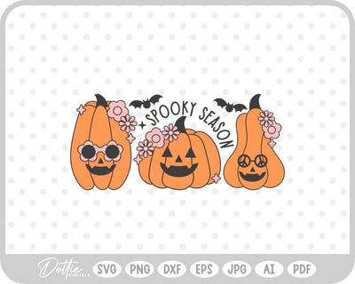 Groovy Pumpkins SVG DottieDigitals 