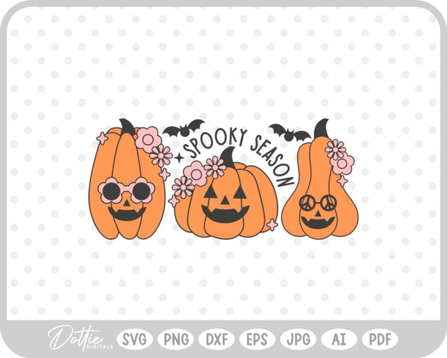 Groovy Pumpkins SVG DottieDigitals 