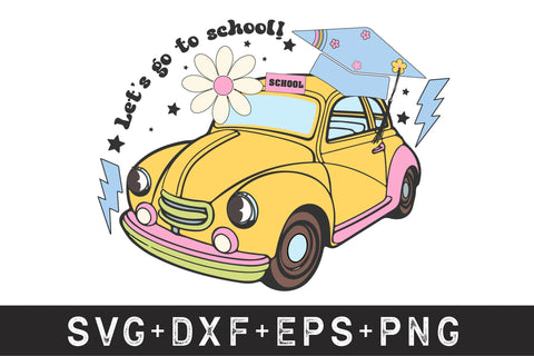 Groovy Retro Back to School Bundle SVG Rupkotha 
