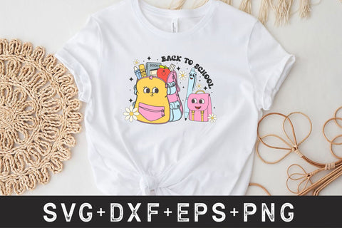 Groovy Retro Back to School Bundle SVG Rupkotha 